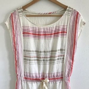 LAST CHANCE! LOFT linen dress drawstring waist